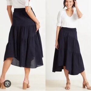 Frame Denim Navy High Low Skirt size S